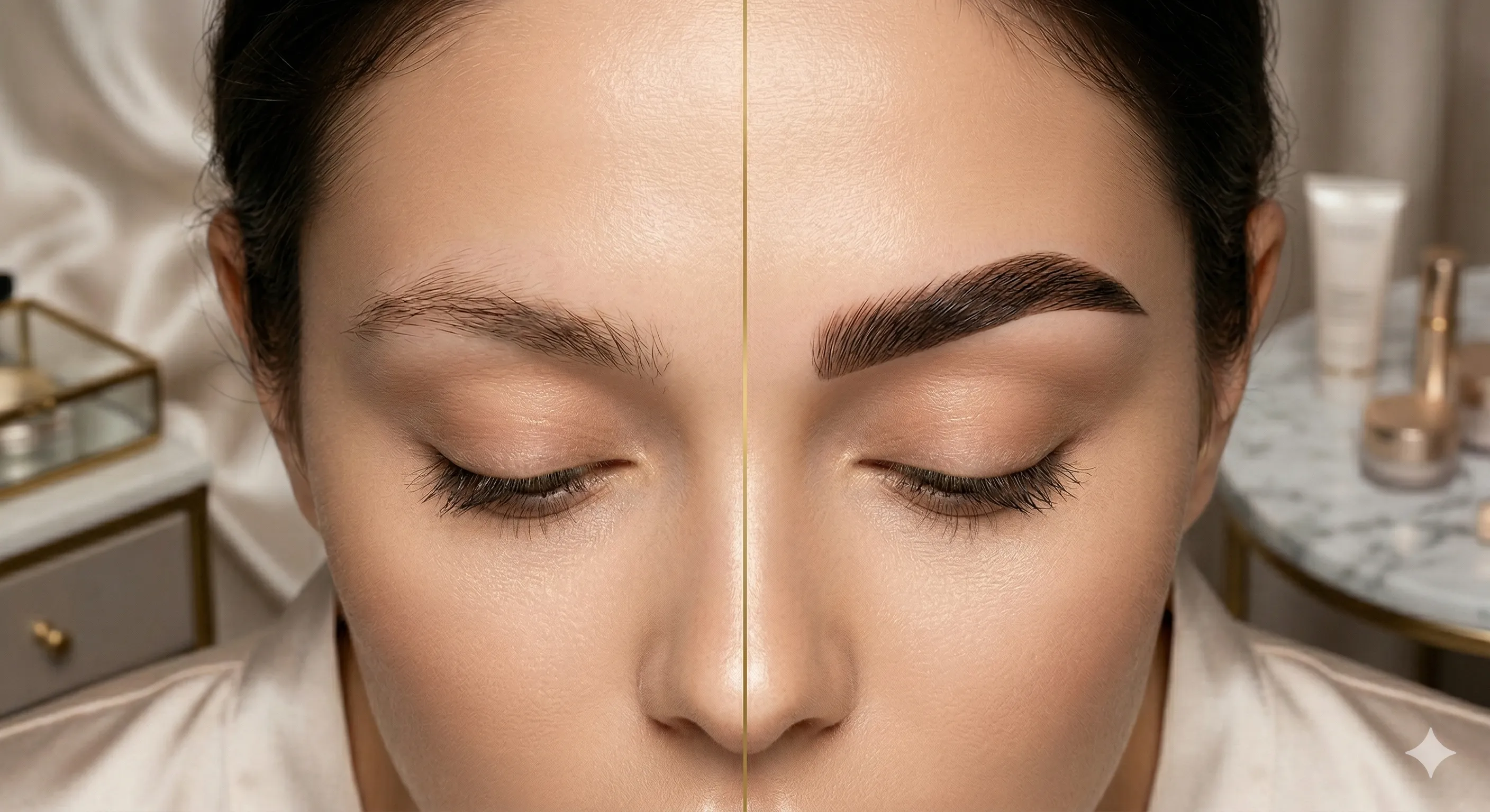 Eyebrow Threading Before and After Results Harrisburg NC